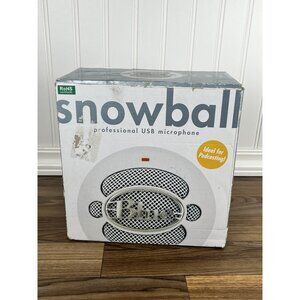 Blue Snowball USB Microphone - Textured White 988-000073 New Open Box